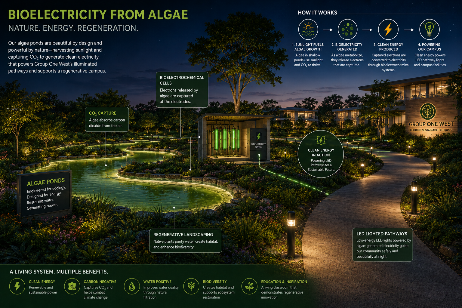 Bioelectricity from Algae